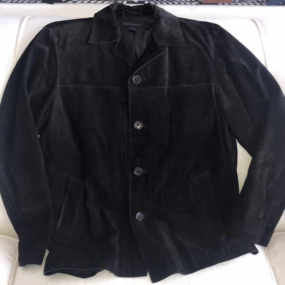 Men’s Banana Republic brown suede jacket size S